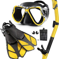 3 In 1 Snorkel Gear Set With Fins