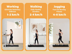 300lbs Treadmill for Home 2.5HP Treadmills Walking Pad LCD Digital Data Display 2in1 Walking Running Fitness Exercise Machine