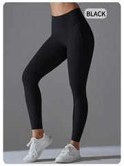 Women's High Waisted Peach Hip Lifting Yoga Leggings