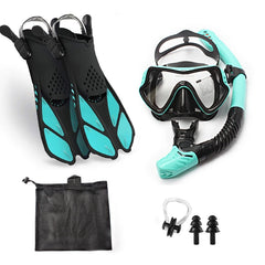 5-Piece Snorkeling Set with Mask, Snorkel & Fins