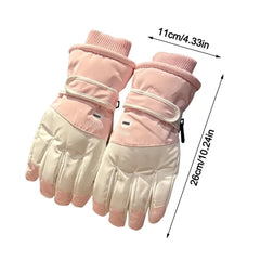 Warm Waterproof Touchscreen Ski Gloves for Men & Women