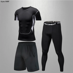Men's Compression Rashguard Gym Running Training Suit