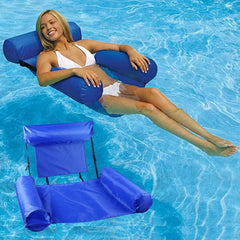 Inflatable Pool Hammock Float Lounge Chair