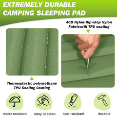 Extra Thick 4" Self-Inflating Camping Sleeping pad
