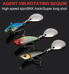 Spinner VIB Fishing Lure with Rotating Tail