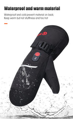 Waterproof Heated Winter Gloves for Skiing & Cycling