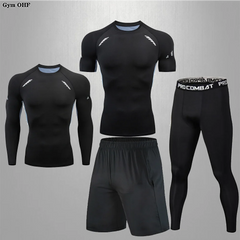 Men's Compression Rashguard Gym Running Training Suit