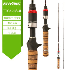 Carbon BFS Spinning Casting Fishing Rod