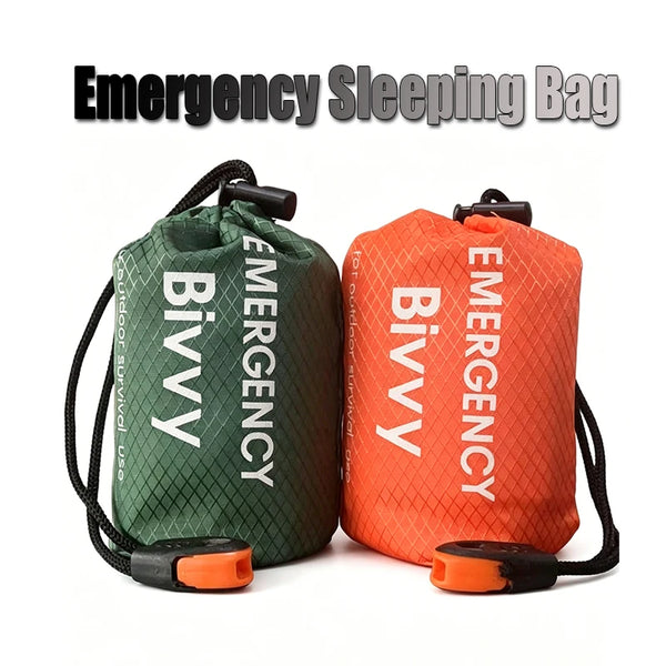 Emergency Thermal Mylar Sleeping Bag Survival Bivy
