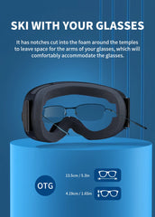 UV400 Anti-Fog Ski & Snowboard Goggles