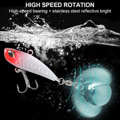 Spinner VIB Fishing Lure with Rotating Tail