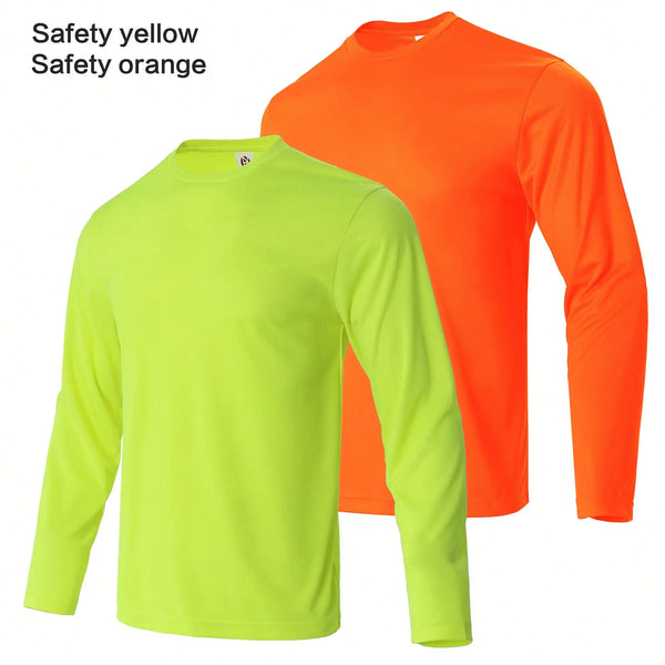 Men's Long Sleeve Quick Dry Athletic Performance Shirt