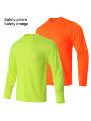 Men's Long Sleeve Quick Dry Athletic Performance Shirt