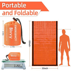 Emergency Thermal Mylar Sleeping Bag Survival Bivy