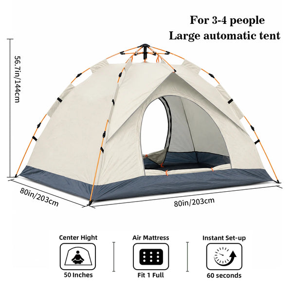 Automatic Pop Up Waterproof Outdoor Camping Tent