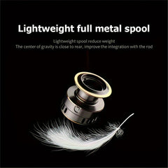 Metal Spool Spinning Reel 5.2:1 Gear Ratio