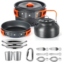Camping Cookware Set Non Stick Pots For Two