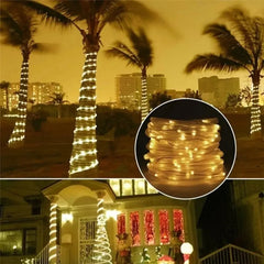 Outdoor Solar LED Rope Fairy String Lights
