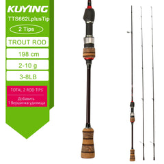 Carbon BFS Spinning Casting Fishing Rod