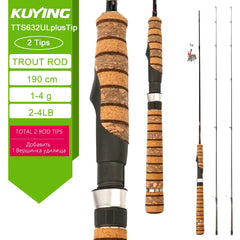 Carbon BFS Spinning Casting Fishing Rod
