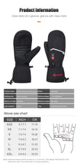 Waterproof Heated Winter Gloves for Skiing & Cycling