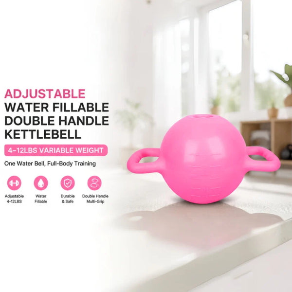 Adjustable Water Fillable Kettlebell 4-12LB Portable Fitness