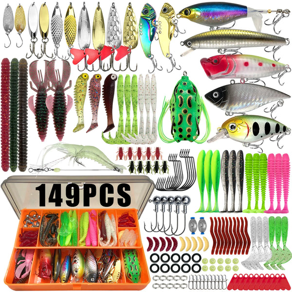 Multi Lure Fishing Kit Tackle Box Set