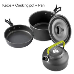 Camping Cookware Set Non Stick Pots For Two