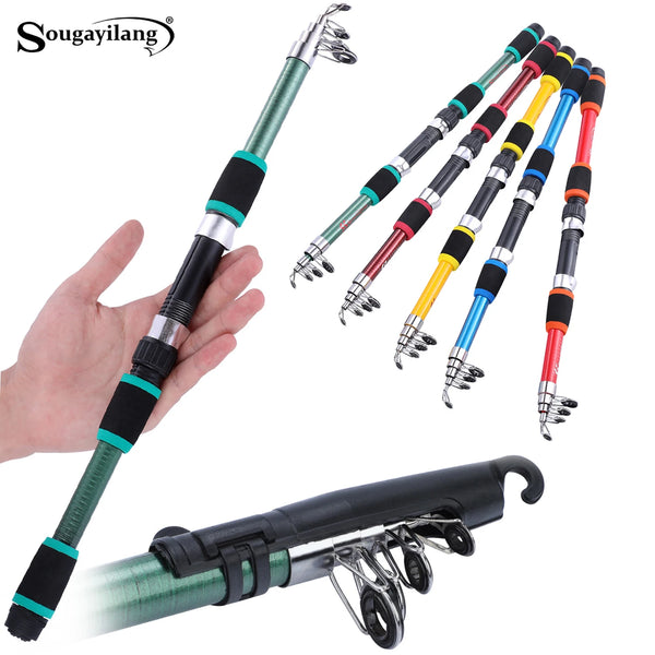 1.8M Telescopic Fiberglass Fishing Rod Children
