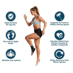 Adjustable Compression Ankle Brace Support Sleeve