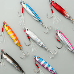 Metal Cast Jig Spoon Shore Casting Fishing Lure