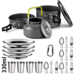 Camping Cookware Set Non Stick Pots For Two