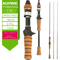 Carbon BFS Spinning Casting Fishing Rod