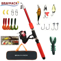 Telescopic Fishing Rod & Spinning Reel Combo Kit