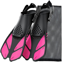 Adjustable Open Heel Snorkel Fins Adult Swimming