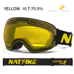 UV400 Anti-Fog Ski & Snowboard Goggles