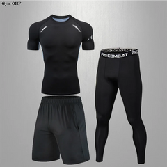 Men's Compression Rashguard Gym Running Training Suit