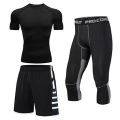 Men's Compression Running Tracksuit Fitness Sportswear Set