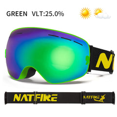 UV400 Anti-Fog Ski & Snowboard Goggles
