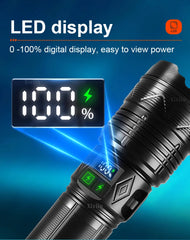 Rechargeable LED Tactical Flashlight for Camping