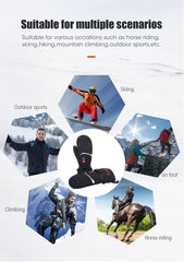 Waterproof Heated Winter Gloves for Skiing & Cycling