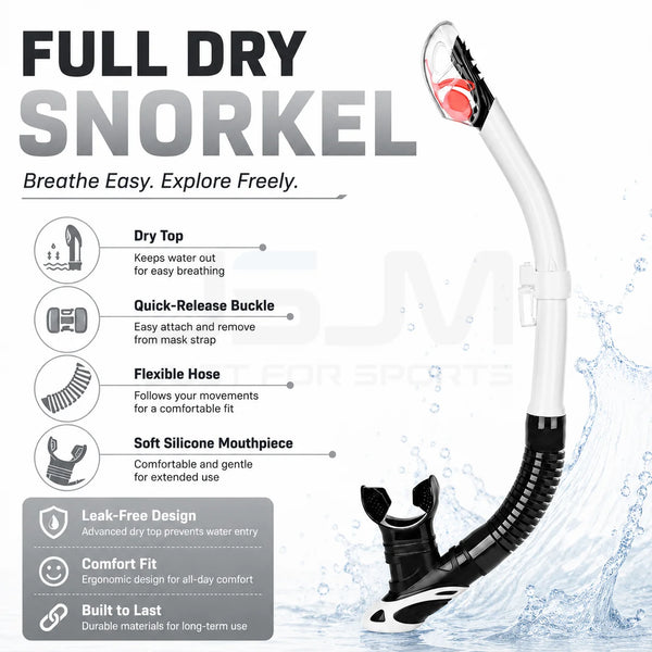 Full Dry Snorkel With Purge Valve