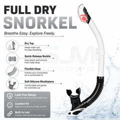 Full Dry Snorkel With Purge Valve