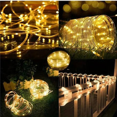 Outdoor Solar LED Rope Fairy String Lights