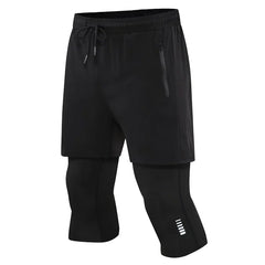 Men's 2 In 1 Quick Dry Compression Shorts