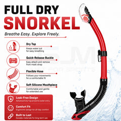 Full Dry Snorkel With Purge Valve