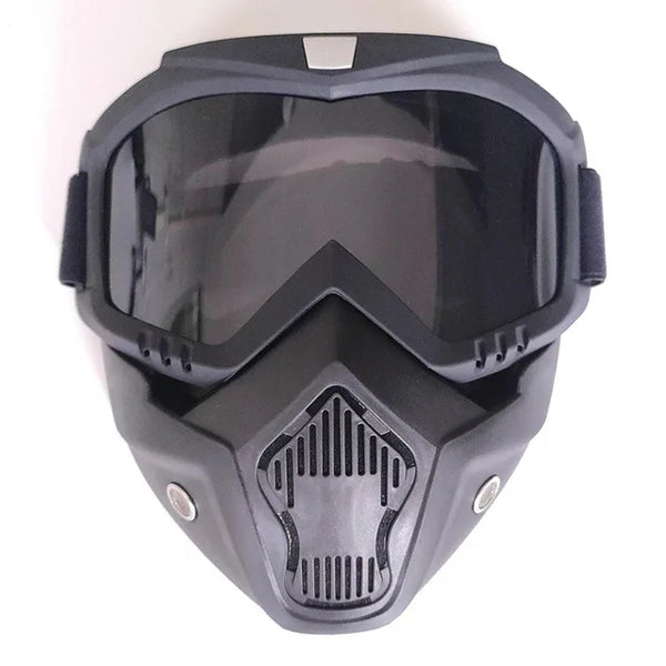 Unisex Ski Snowboard Mask Snowmobile Skiing Goggles Windproof Motocross Protective Glasses Safety Goggles with Mouth Filter