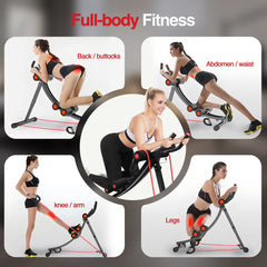 Foldable Ab Machine Core Trainer LCD