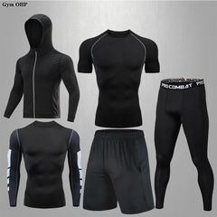 Men's Compression Rashguard Gym Running Training Suit