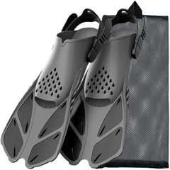 Adjustable Open Heel Snorkel Fins Adult Swimming